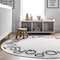 Nuloom Kids Washable Round Alphabet Rug 4ft SVDC01B-R404 - alternate 6